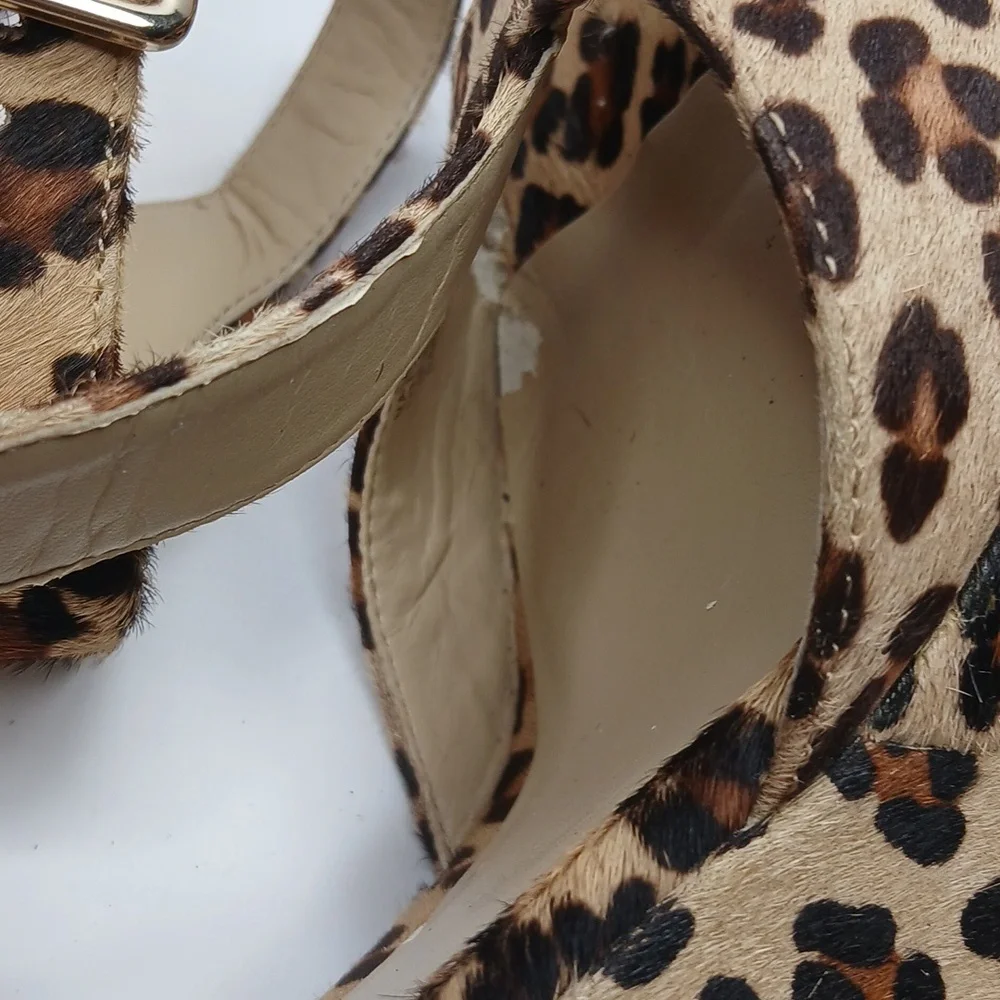INC‎ International Concepts leopard print wedge sandals